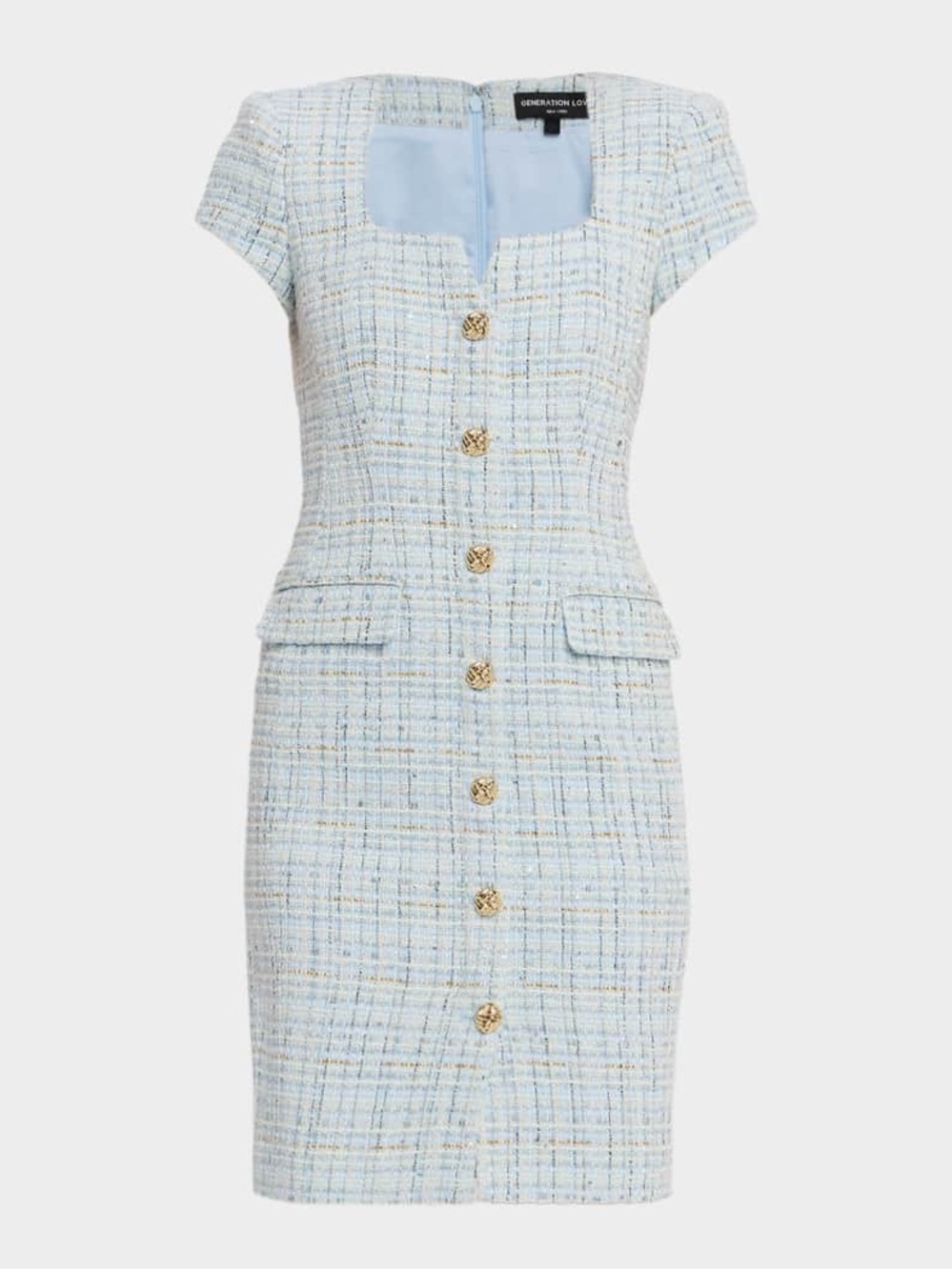 Generation Love NEW!! Blue Sierra Tweed Dress